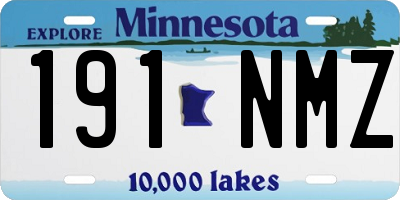 MN license plate 191NMZ