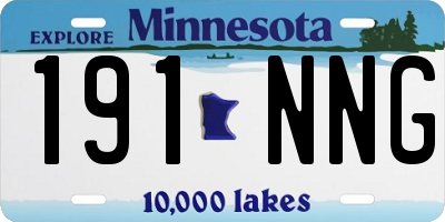 MN license plate 191NNG