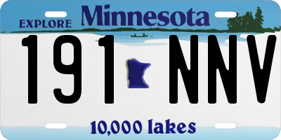 MN license plate 191NNV