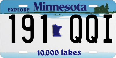 MN license plate 191QQI