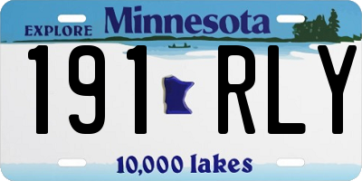 MN license plate 191RLY
