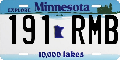 MN license plate 191RMB