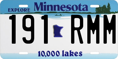 MN license plate 191RMM