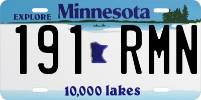 MN license plate 191RMN