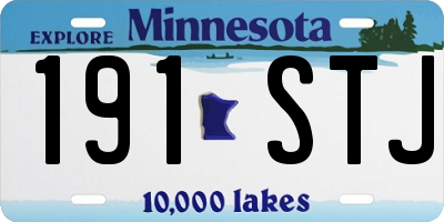 MN license plate 191STJ