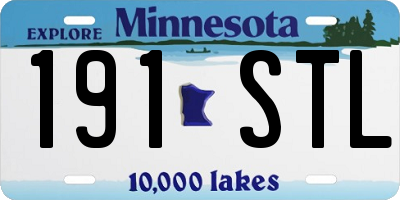 MN license plate 191STL