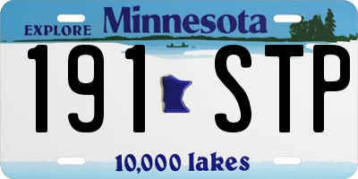 MN license plate 191STP