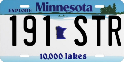 MN license plate 191STR