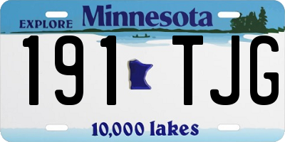 MN license plate 191TJG