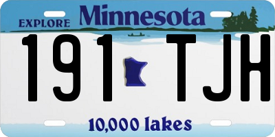 MN license plate 191TJH
