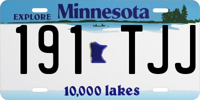 MN license plate 191TJJ