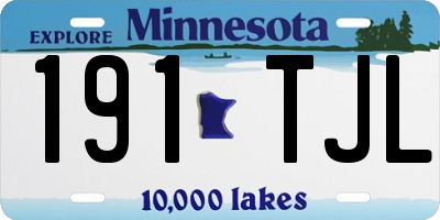 MN license plate 191TJL