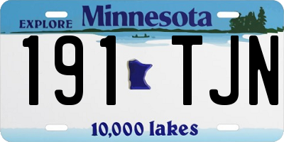 MN license plate 191TJN