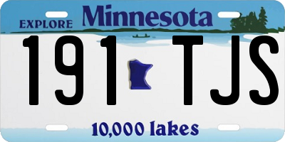 MN license plate 191TJS