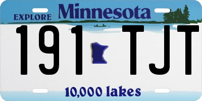 MN license plate 191TJT