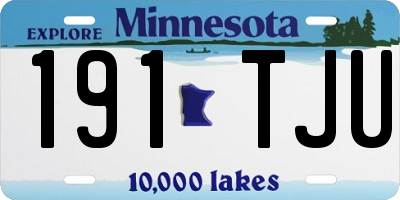 MN license plate 191TJU