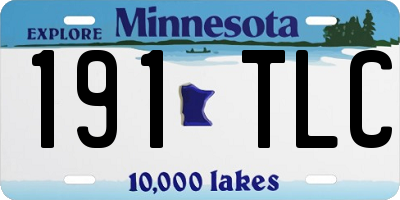 MN license plate 191TLC