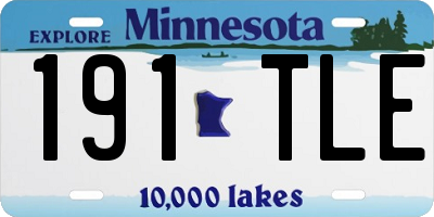 MN license plate 191TLE