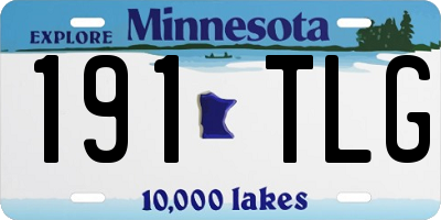 MN license plate 191TLG