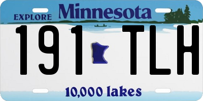 MN license plate 191TLH