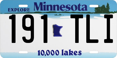 MN license plate 191TLI