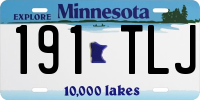 MN license plate 191TLJ