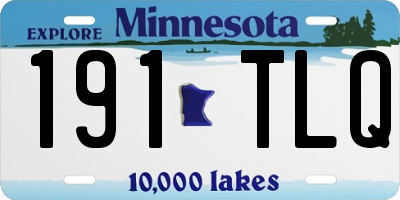 MN license plate 191TLQ