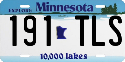 MN license plate 191TLS