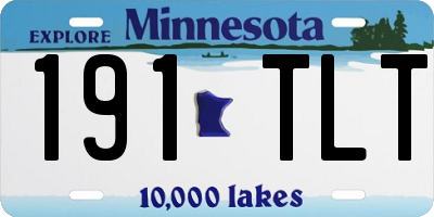 MN license plate 191TLT