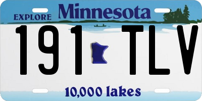 MN license plate 191TLV