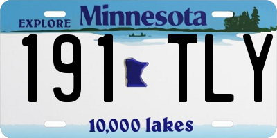 MN license plate 191TLY