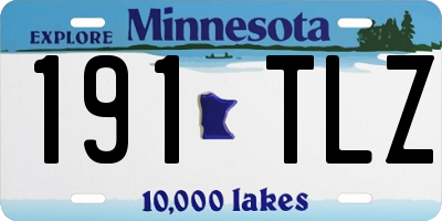 MN license plate 191TLZ