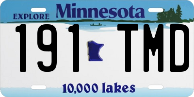 MN license plate 191TMD