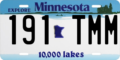 MN license plate 191TMM