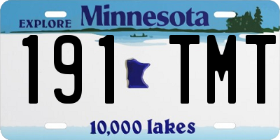 MN license plate 191TMT