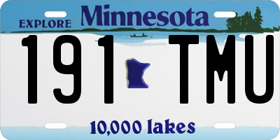 MN license plate 191TMU
