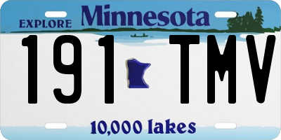 MN license plate 191TMV