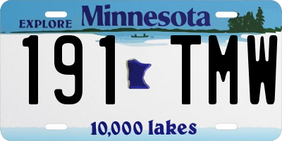 MN license plate 191TMW