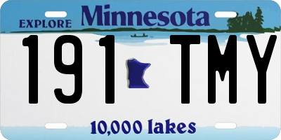 MN license plate 191TMY