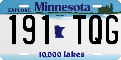 MN license plate 191TQG