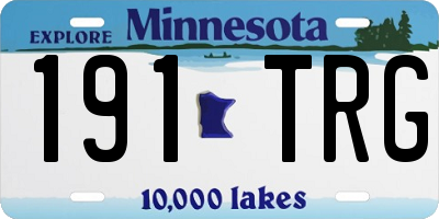 MN license plate 191TRG