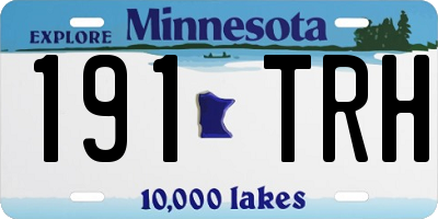 MN license plate 191TRH