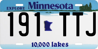 MN license plate 191TTJ