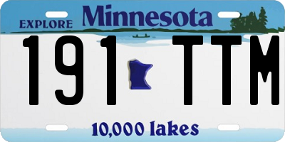 MN license plate 191TTM