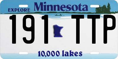 MN license plate 191TTP