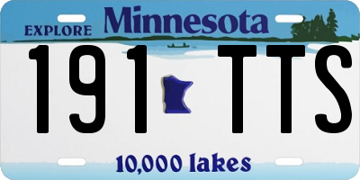 MN license plate 191TTS