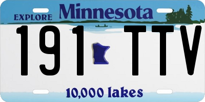 MN license plate 191TTV