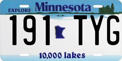 MN license plate 191TYG