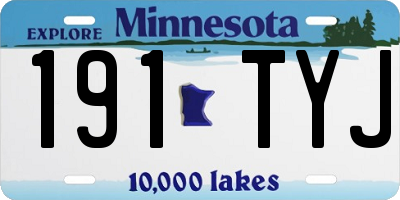 MN license plate 191TYJ