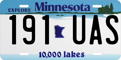 MN license plate 191UAS